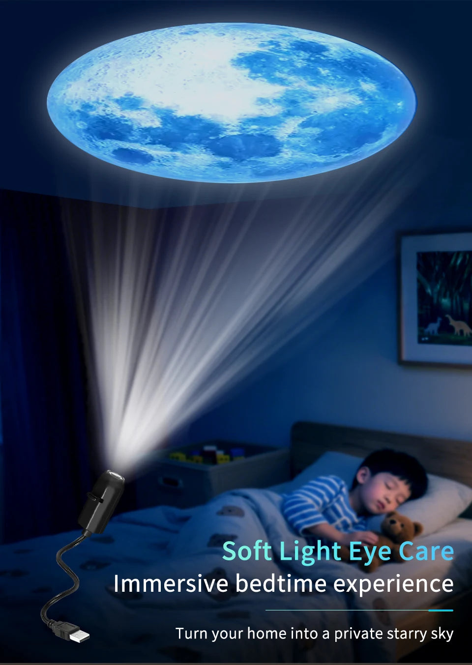 USB Projection Lamp Planet/Halloween/Christmas Theme Indoor Ceiling Projection Night Lamp For Room Wall Decoration Festival Gift by Trenches of Mariana