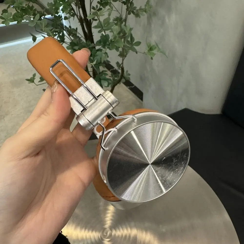 Classic HIFI Retro Wireless Headset Foldable Millennium Wind Wireless Headphones Vintage Brown Retro Headphone Lisening Music