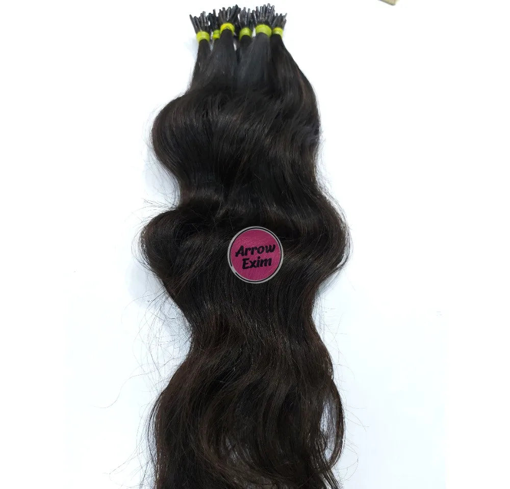 Body Wave I-Tip Indian Remy Human Hair Extensions Chemical-Free