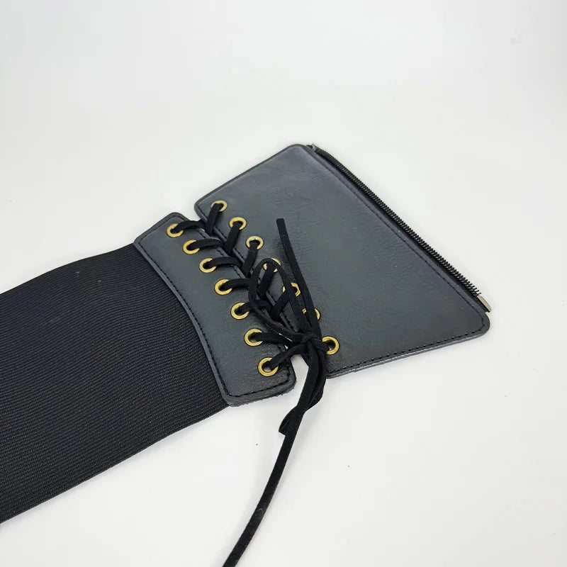 Lace Up Front Corset Belt