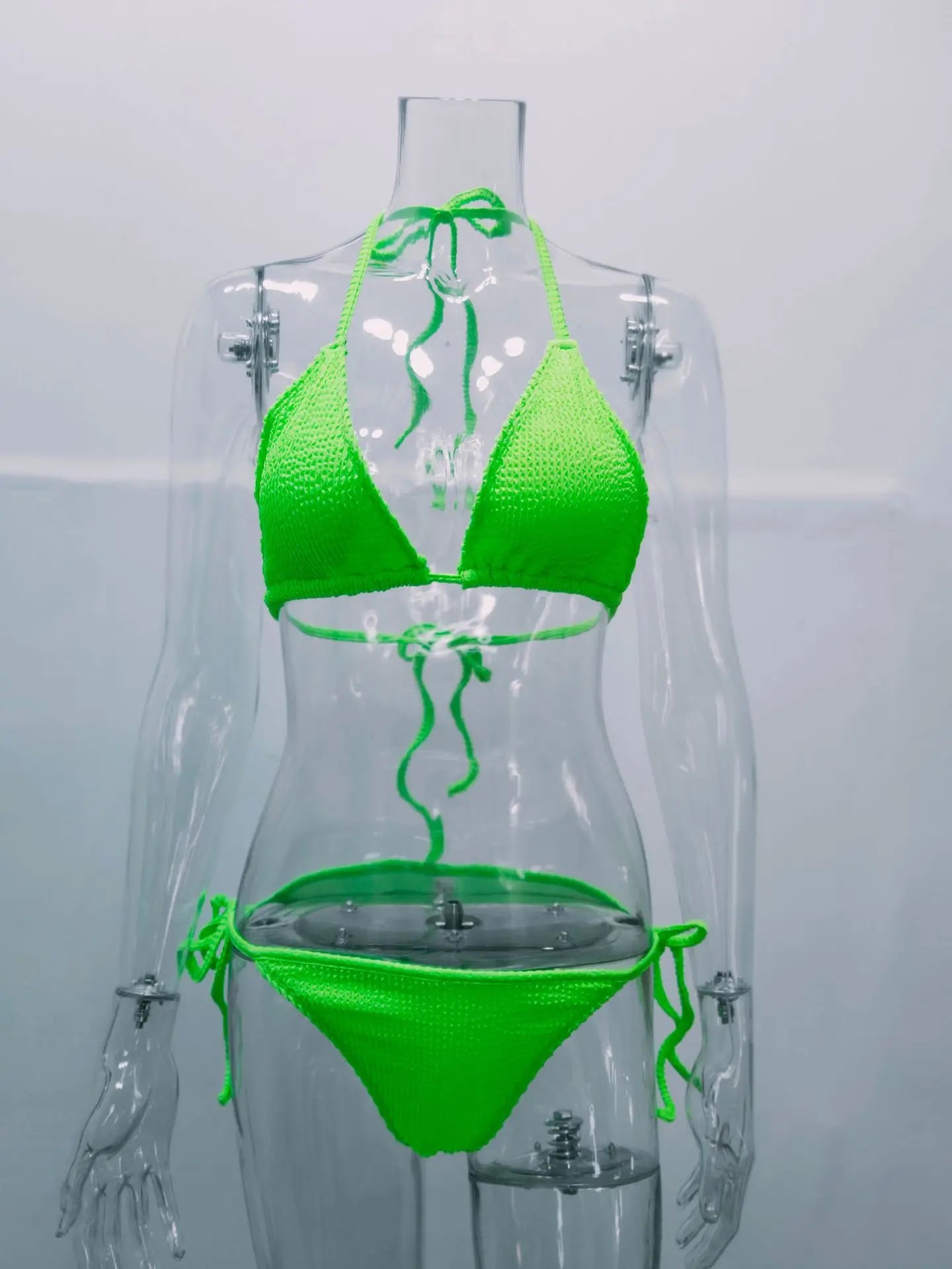 Summer Sexy Bikini High Waist Swimsuit Thong Bikini Sets Solid Beach Suit Swimwear Biquini Swim Bathing Suits Women's Clothing