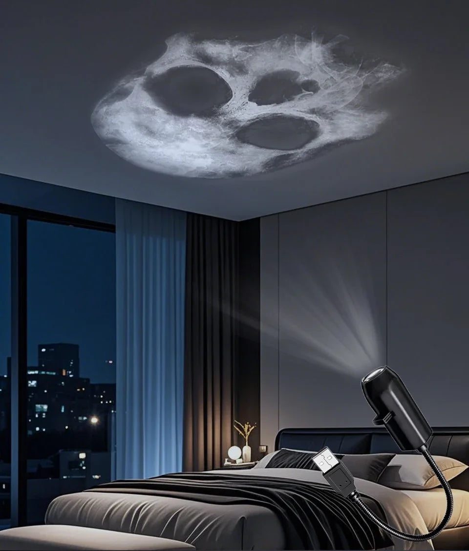 USB Projection Lamp Planet/Halloween/Christmas Theme Indoor Ceiling Projection Night Lamp For Room Wall Decoration Festival Gift by Trenches of Mariana