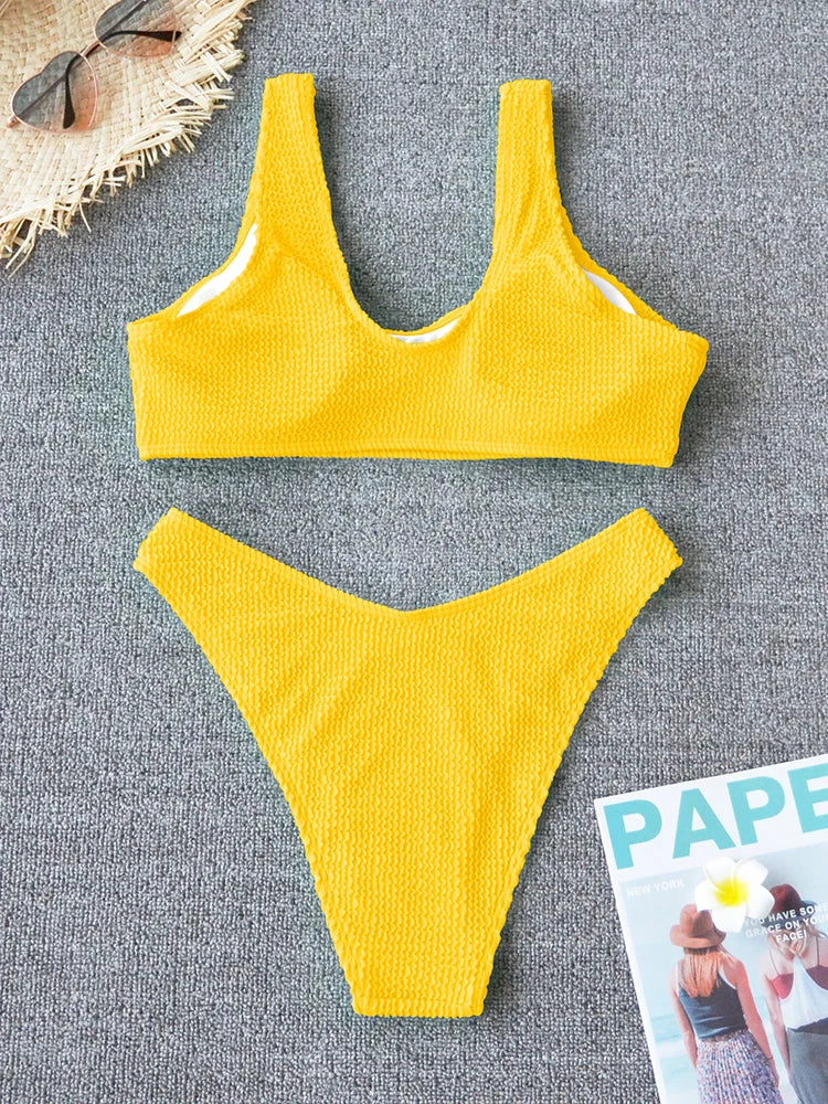Sexy Bikini 2026 Swimsuit Women Swimwear Push Up Bikini Set Thong Brazilian Bathing Suit Beach Wear Biquini Bather Female