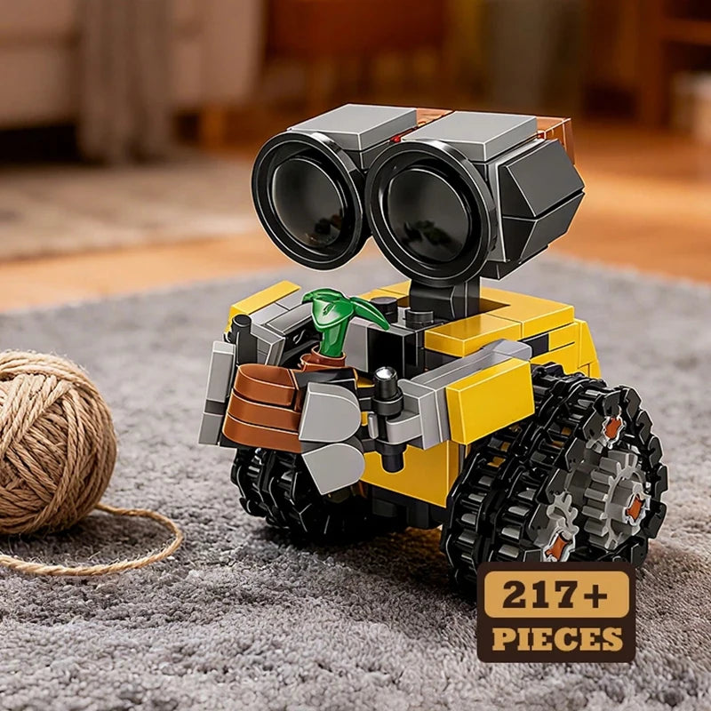Mini Robot Wall-e building blocks from Trenches of Mariana, assembled model with creative DIY bricks kit for kids and adults.