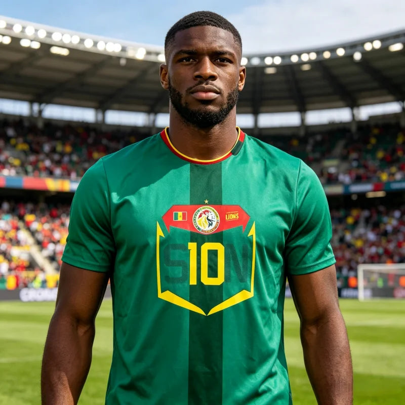 Senegal 2026 New Soccer Jerseys, Comfortable and Breathable 3D Printed T-Shirts for Adults and Casual Tops for Family Kids Tees by Trenches of Mariana