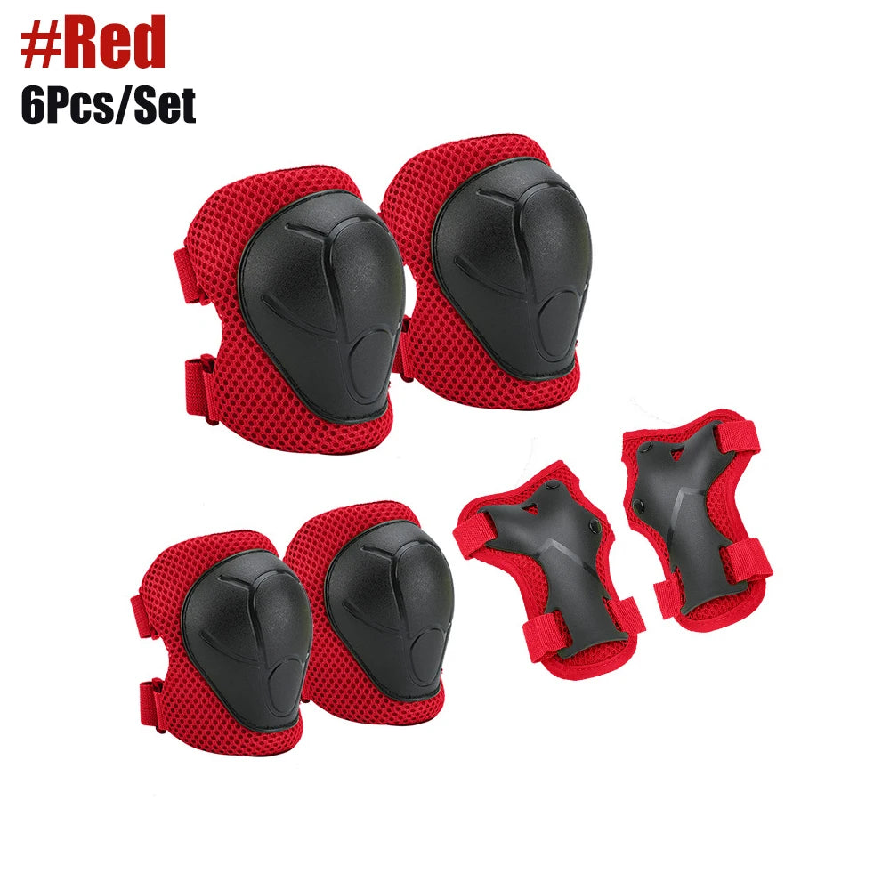 Kids Knee Pads Elbow Pads Age 3-7 Toddler Boys Girls, 6 In 1 Protective Gear Safety Set with Wrist Guard for Skating Cycling New by Trenches of Mariana