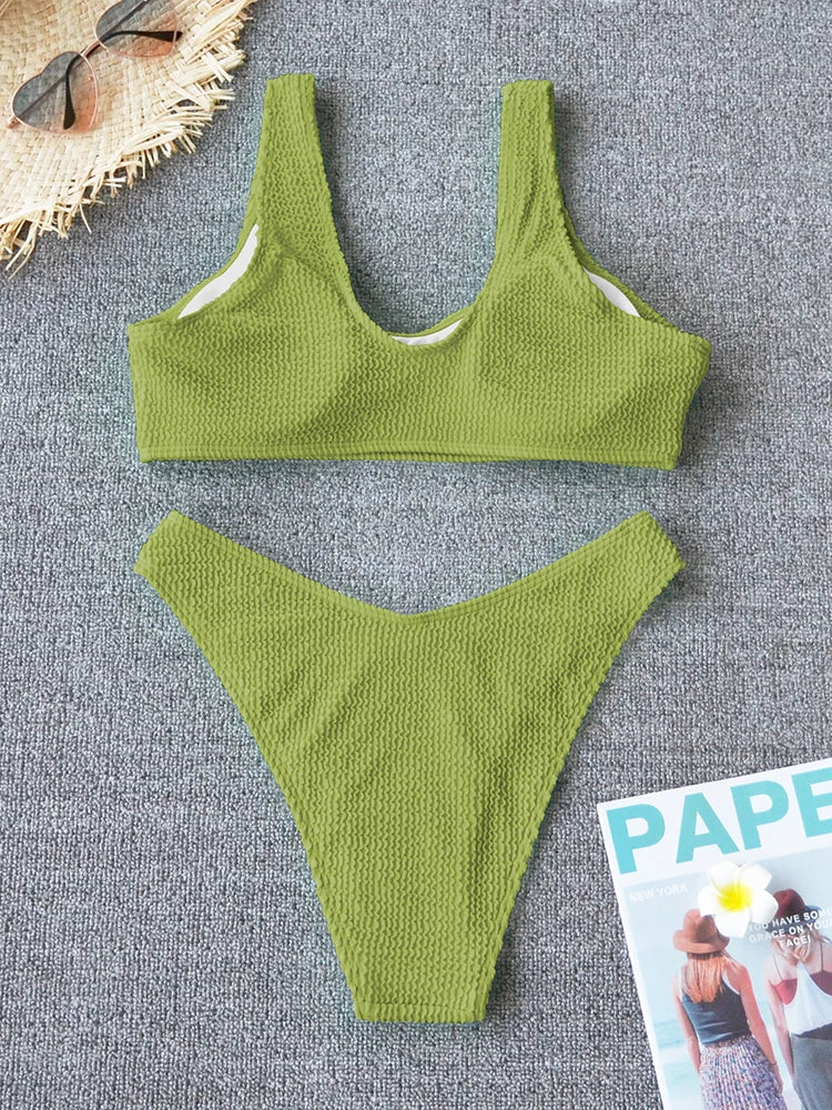 Sexy Bikini 2026 Swimsuit Women Swimwear Push Up Bikini Set Thong Brazilian Bathing Suit Beach Wear Biquini Bather Female