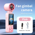 Lenovo Handheld Fan Gimbal Camera 2-in-1 With Power Display, Anti Shake Recording Lens Rotatable Handheld Gimbal Pocket Camera