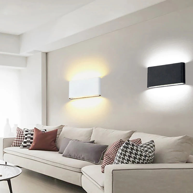 Nordic Wall Light Aluminum IP65 Waterproof Indoor Wall Lamp Up Down Corridor Lights for Home Stairs Bedroom Bedside Lamps by Trenches of Mariana