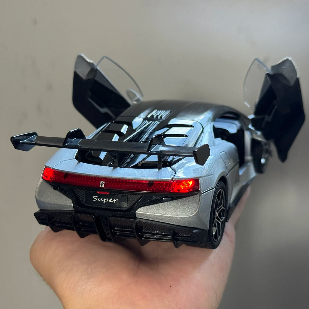 1:24 BYD Look UP U9 Pure electric Supercar Alloy Model Car Diecast Metal Sound and Light Car Toy For Children Birthday Gifts Boy by Trenches of Mariana