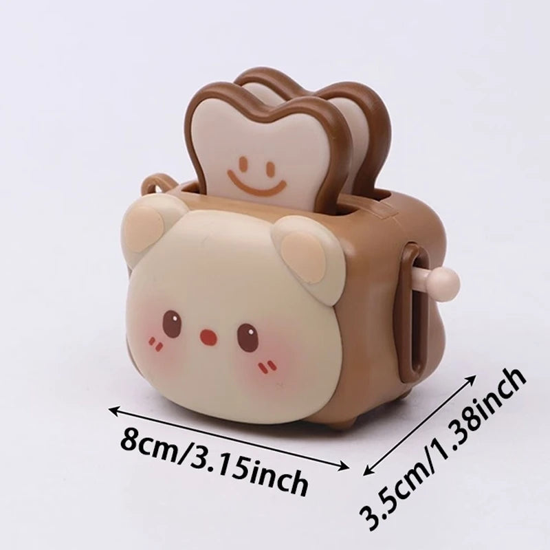 Cute Bread Machine Panda keychain by Trenches of Mariana, stress-relieving cartoon accessory with small gift appeal