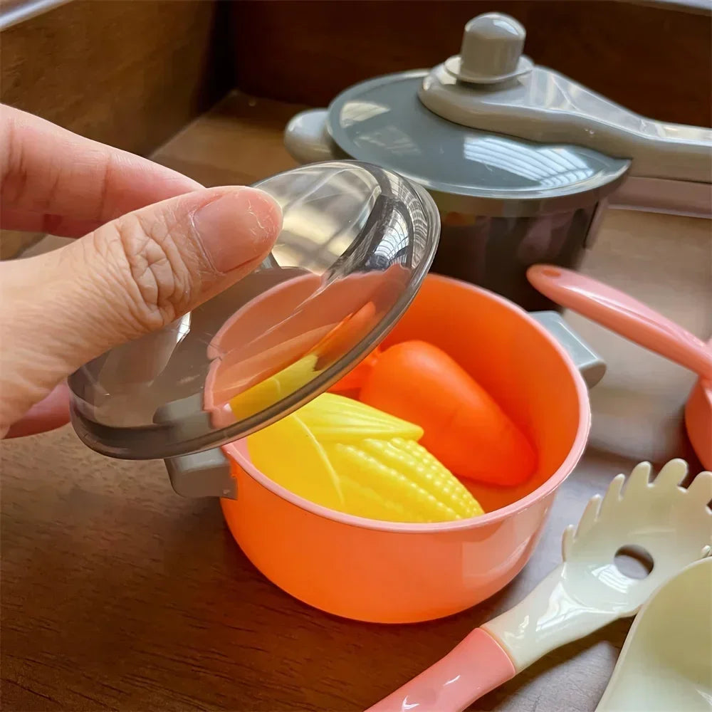 Kids Kitchen Set with Realistic Cooking Tools Creative Role Play Toys for Boys and Girls Gifts for Children's Imaginative Play by Trenches of Mariana