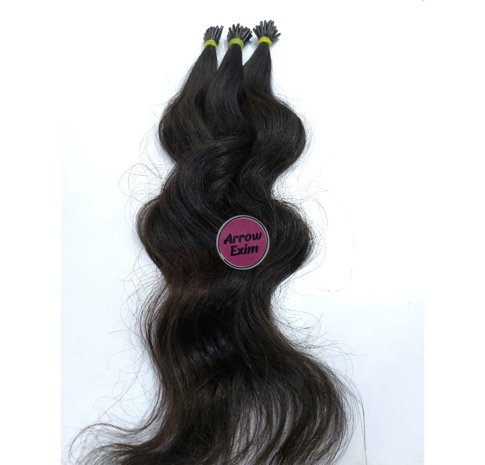 Body Wave I-Tip Indian Remy Human Hair Extensions Chemical-Free