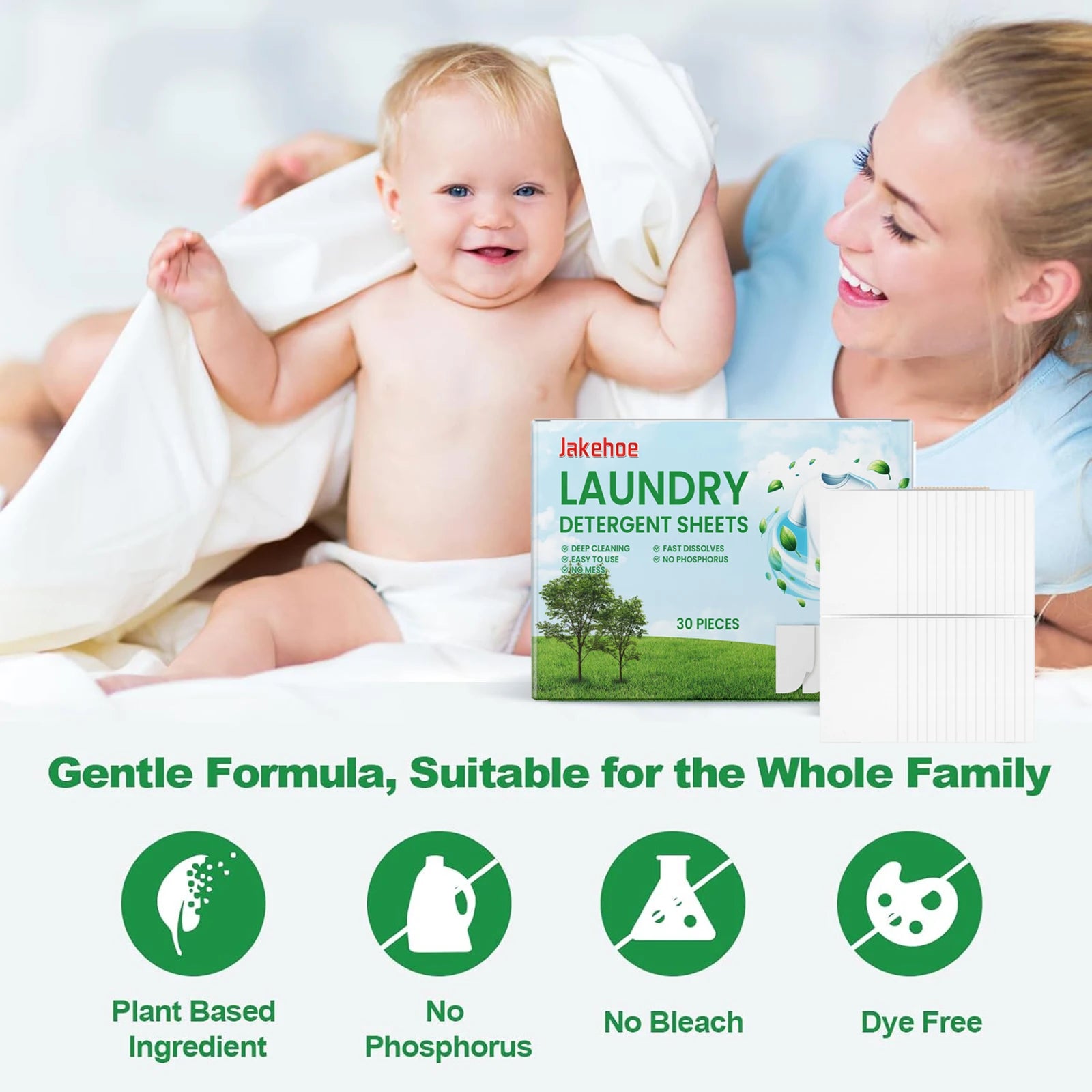 Eco-friendly Trenches of Mariana laundry detergent sheets for sensitive skin, compact cleaning pods with long-lasting fresh scent.
