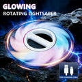 Glowing Rotating Lightsaber, Swinging and Spinning Light Saber with Cool Sound & Light Effects, Rechargeable Spinner Toy by Trenches of Mariana