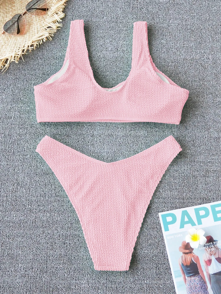Sexy Bikini 2026 Swimsuit Women Swimwear Push Up Bikini Set Thong Brazilian Bathing Suit Beach Wear Biquini Bather Female