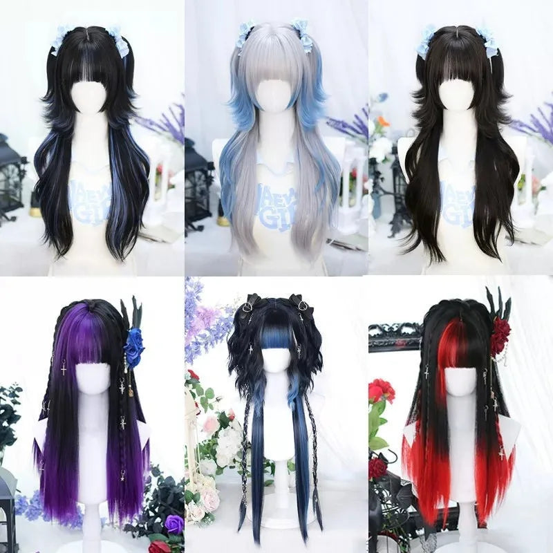 Wolf Cut Cosplay Lacefront synthetic wig