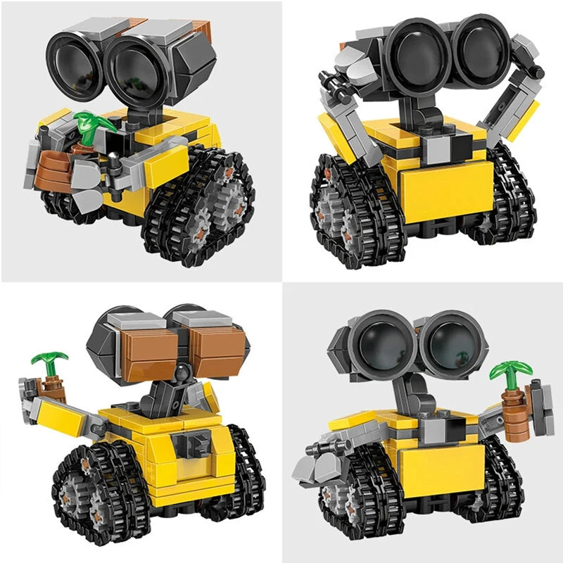 Mini Robot Wall-e building blocks model by Trenches of Mariana, creative LEGO-style bricks for kids and adults, DIY construction toy