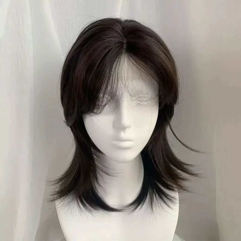 Wolf Cut Cosplay Lacefront synthetic wig