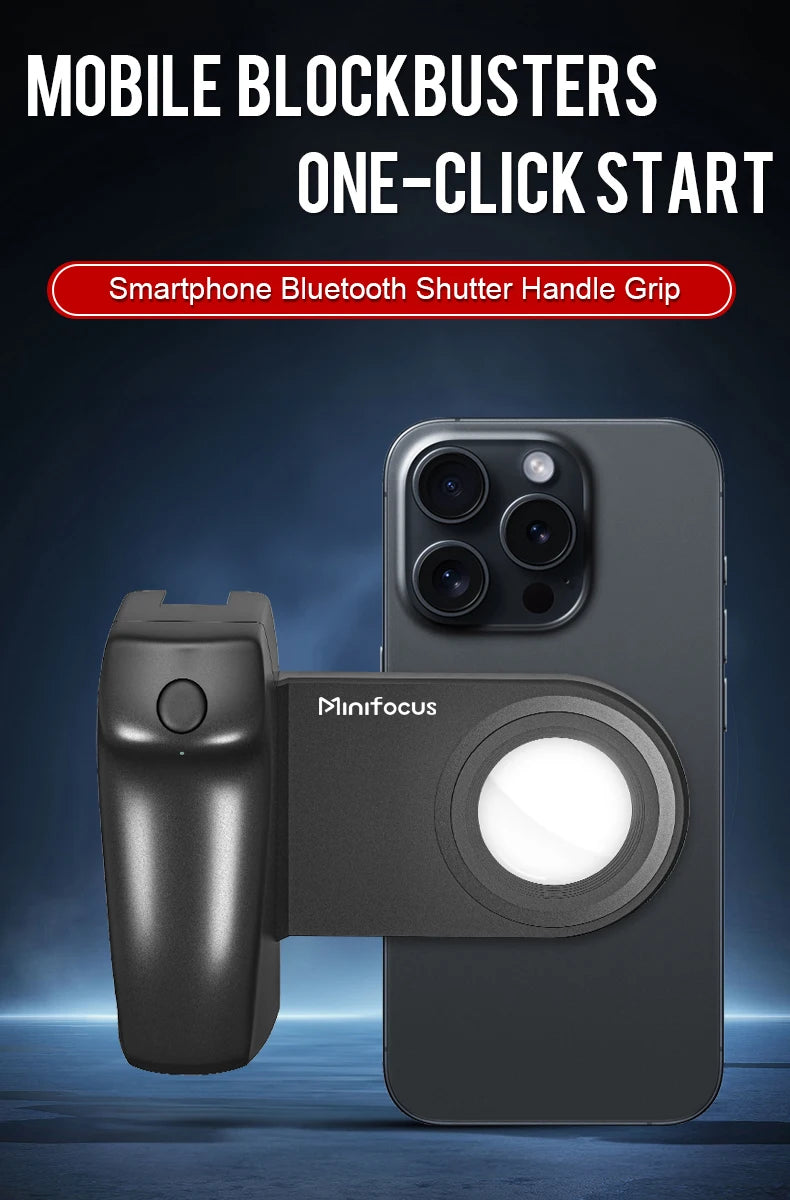 Hand Grip Magsafe: Handheld,Bluetooth,Remote Control,Tripod Mount for iPhone 16,Vlog