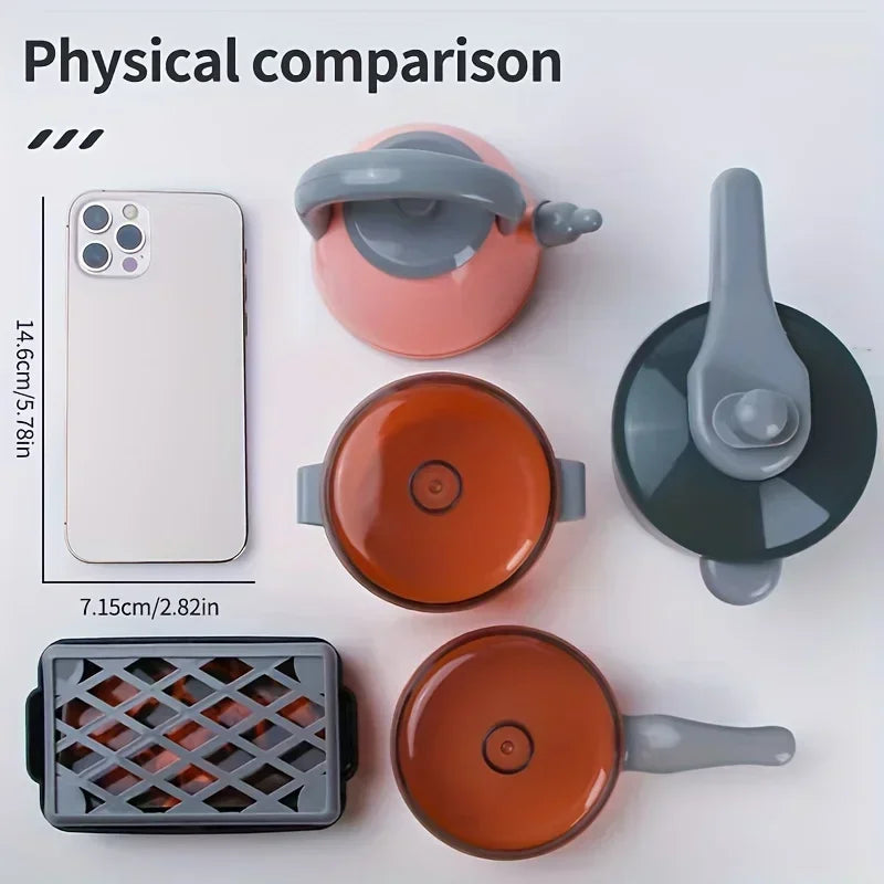 Kids Kitchen Set with Realistic Cooking Tools Creative Role Play Toys for Boys and Girls Gifts for Children's Imaginative Play by Trenches of Mariana