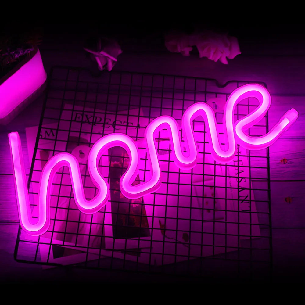 LED Dream Shape Neon Sign Powered By USB and Battery Neon Lamp for Wall study room Living Room Decor Neon Light for Wedding