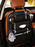 Leather Car Seat Back Organizer Multi-Pocket Storage
