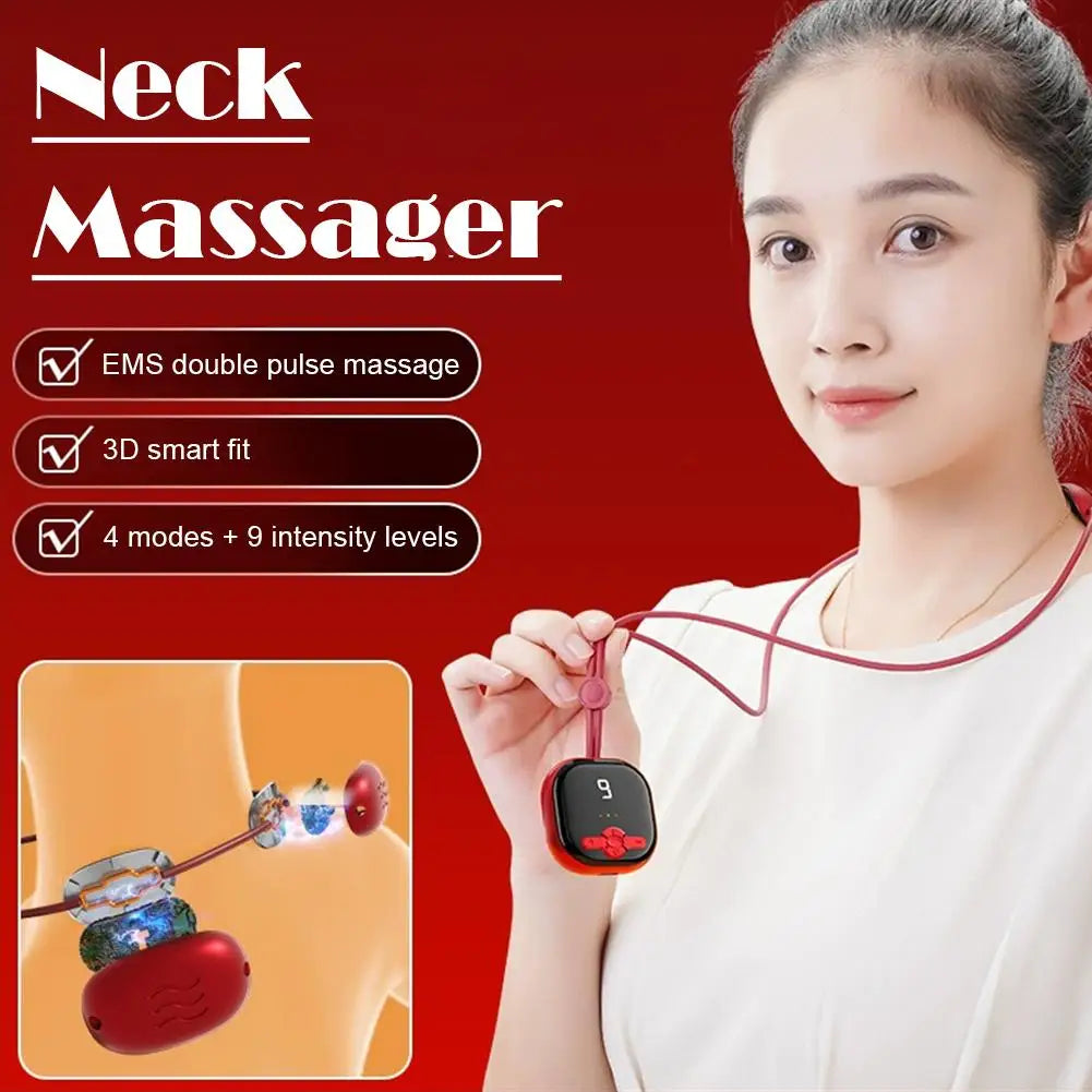 PORTABLE NECK, ELECTROMAGNETIC MASSAGER