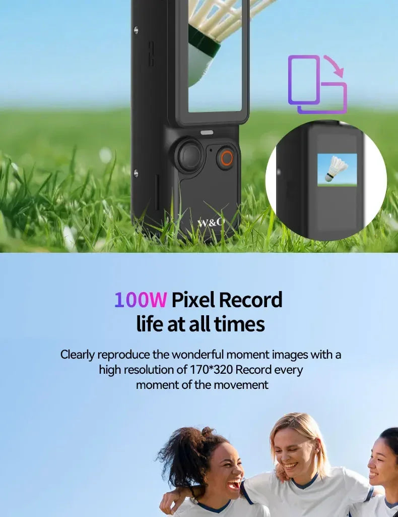 Action Camera 4k Handheld Pocket Digital Camcorder 3-axis Gimbal Stabilization IR Night Vision Vlog Videos Camera For Gift
