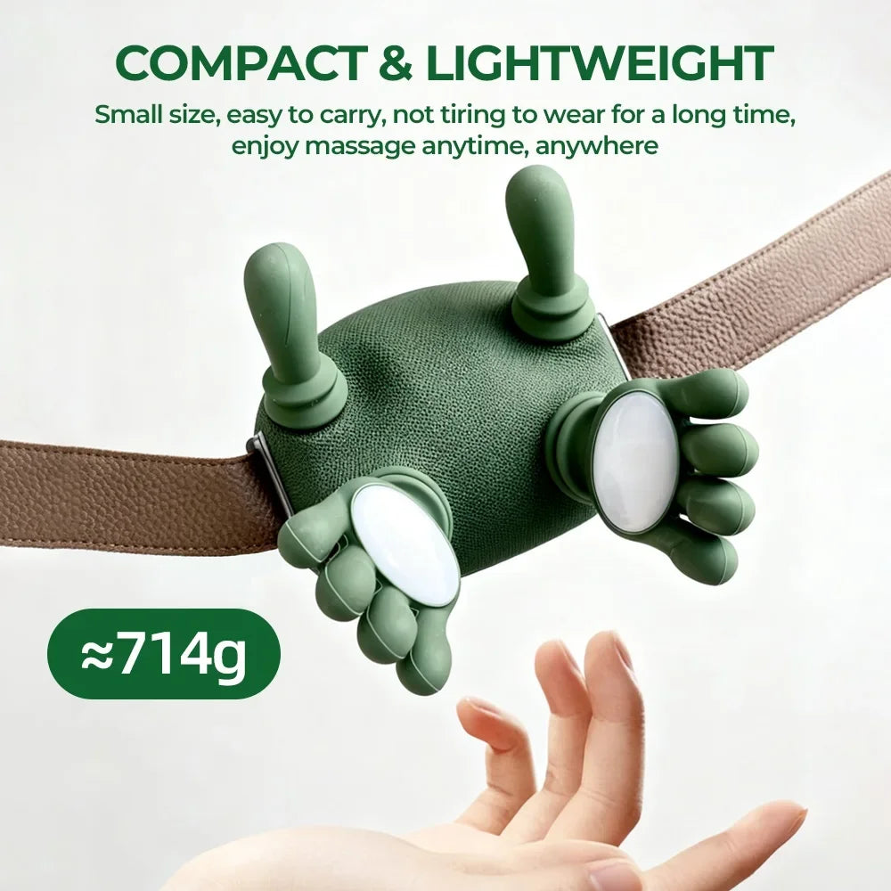 Neck Massager Portable Rechargeable Shoulder Cervical Massager Real Hand Kneading Soreness Relief Massager For Home Travel by Trenches of Mariana