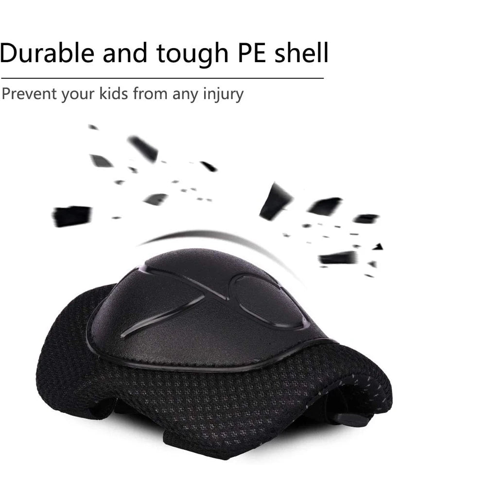 Kids Knee Pads Elbow Pads Age 3-7 Toddler Boys Girls, 6 In 1 Protective Gear Safety Set with Wrist Guard for Skating Cycling New by Trenches of Mariana