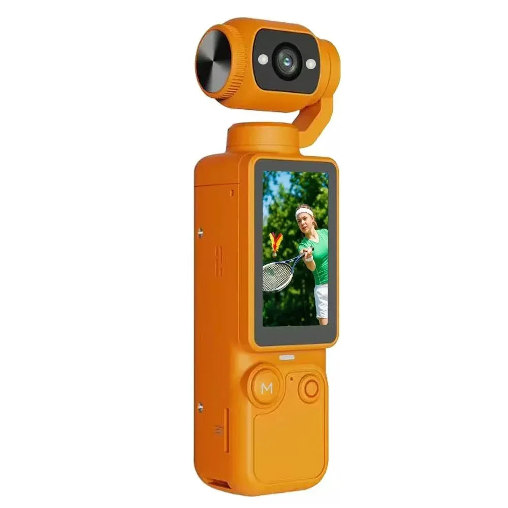 Action Camera 4k Handheld Pocket Digital Camcorder 3-axis Gimbal Stabilization IR Night Vision Vlog Videos Camera For Gift