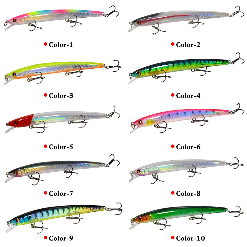 Big Laser Minnow Fishing Lures 13.5cm 15g