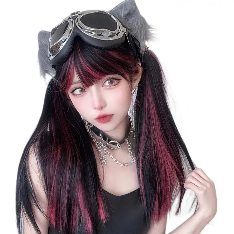 Wolf Cut Cosplay Lacefront synthetic wig