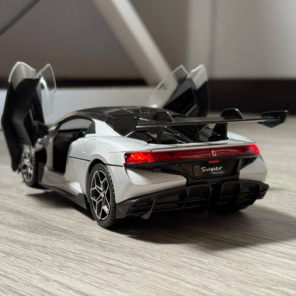 1:24 BYD Look UP U9 Pure electric Supercar Alloy Model Car Diecast Metal Sound and Light Car Toy For Children Birthday Gifts Boy by Trenches of Mariana