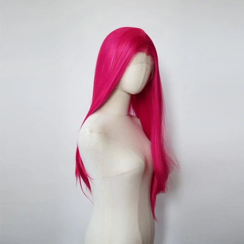 26/24/22/20 inch Pink Lace Front Wig  Straight 13*4 Lace High Quality Synthetic Lace