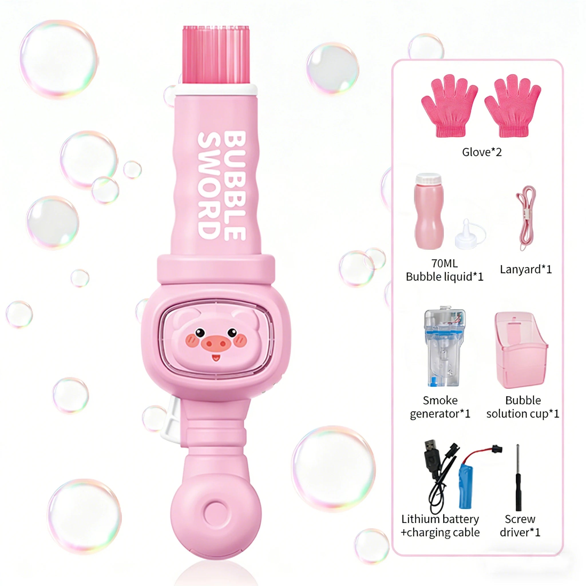 Elastic Bubble Fog Magic Wand Cute Animal Smoke Bubble