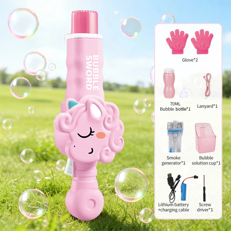 Elastic Bubble Fog Magic Wand Cute Animal Smoke Bubble