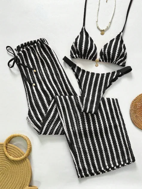 Resort style 3pc SWIMWEAR, BRAZILIAN CUT