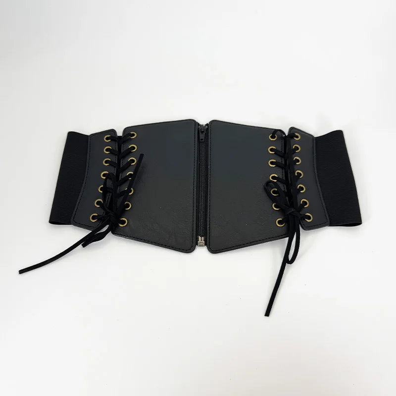 Lace Up Front Corset Belt