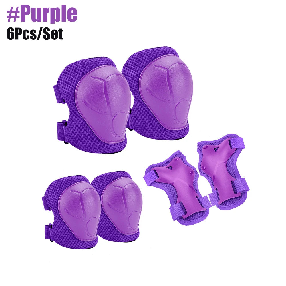 Kids Knee Pads Elbow Pads Age 3-7 Toddler Boys Girls, 6 In 1 Protective Gear Safety Set with Wrist Guard for Skating Cycling New by Trenches of Mariana