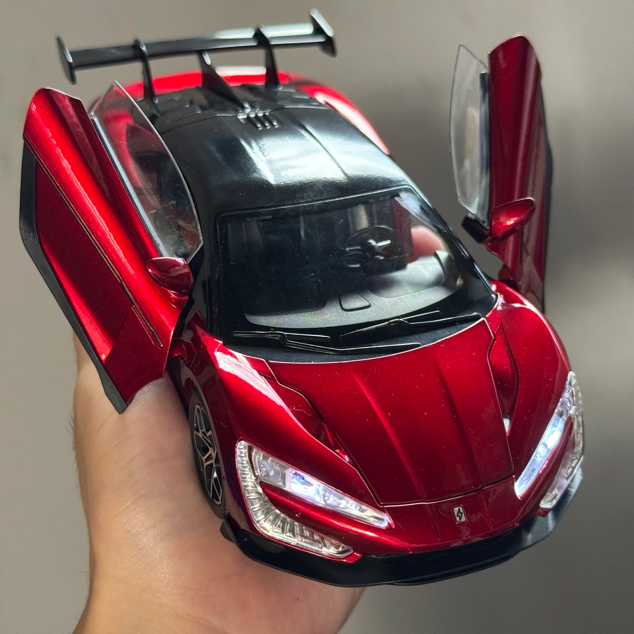 1:24 BYD Look UP U9 Pure electric Supercar Alloy Model Car Diecast Metal Sound and Light Car Toy For Children Birthday Gifts Boy by Trenches of Mariana