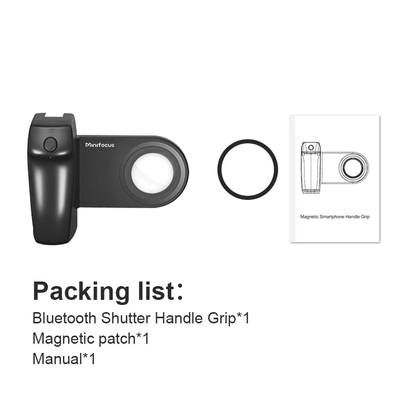 Hand Grip Magsafe: Handheld,Bluetooth,Remote Control,Tripod Mount for iPhone 16,Vlog