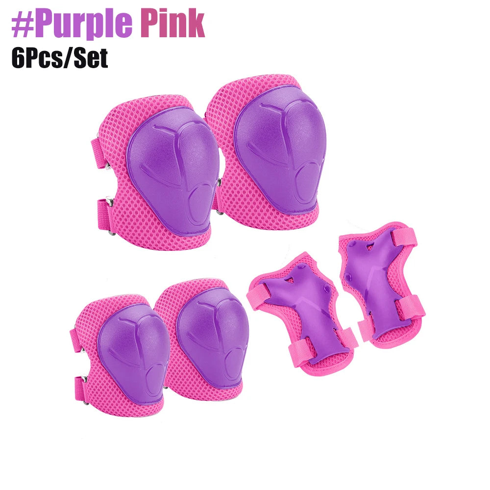 Kids Knee Pads Elbow Pads Age 3-7 Toddler Boys Girls, 6 In 1 Protective Gear Safety Set with Wrist Guard for Skating Cycling New by Trenches of Mariana