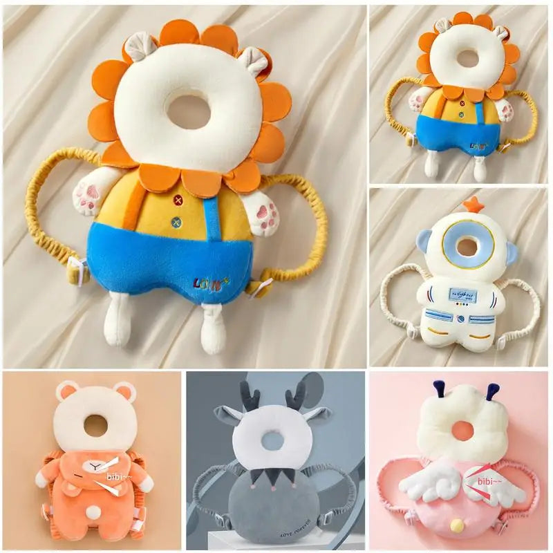 Baby Head Protector Safety Pad Cushion Cartoon Anti Fall Back Pillow Headrest Infant Toddler Baby Protection Backpack by Trenches of Mariana