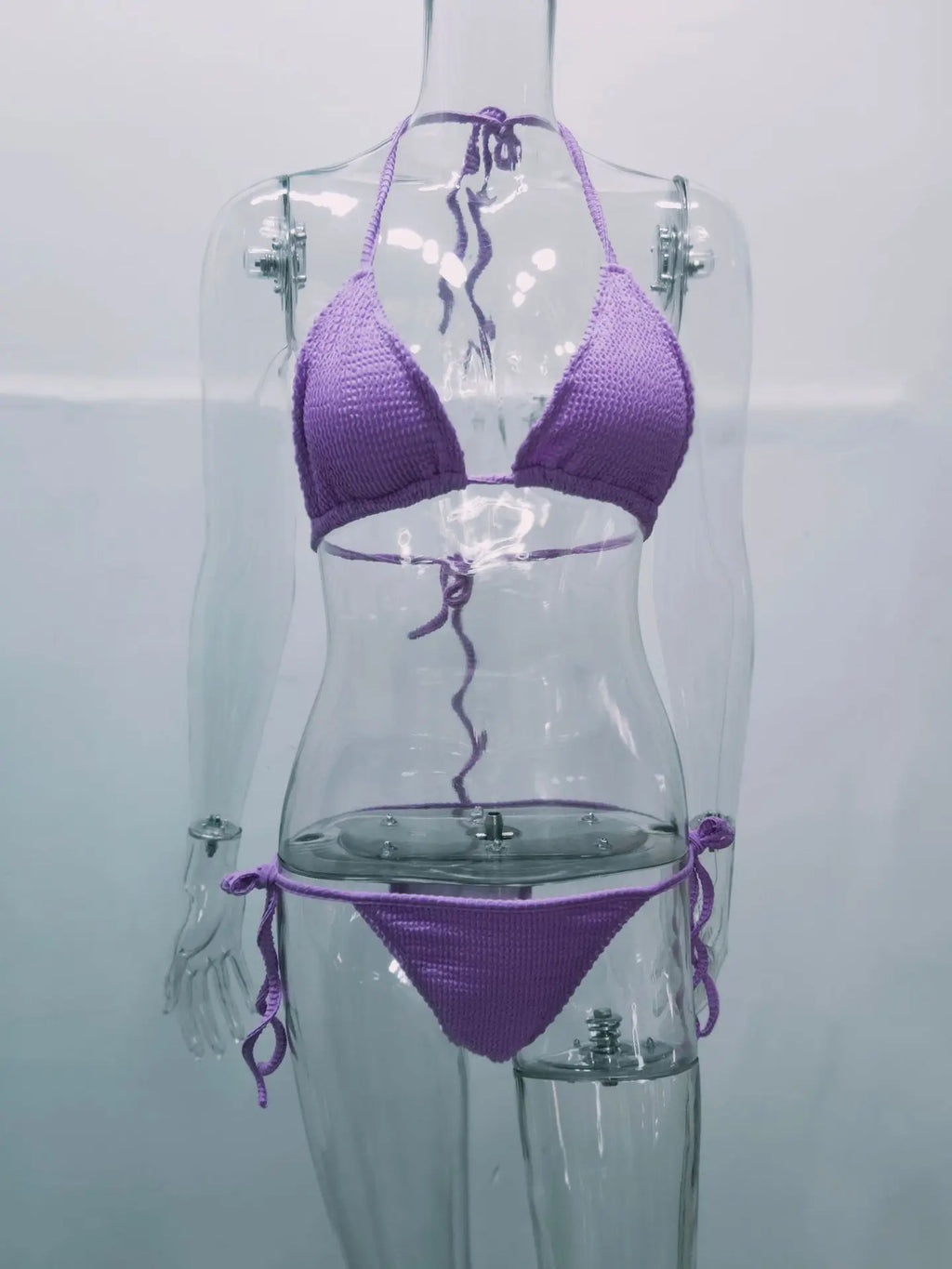 Summer Sexy Bikini High Waist Swimsuit Thong Bikini Sets Solid Beach Suit Swimwear Biquini Swim Bathing Suits Women's Clothing