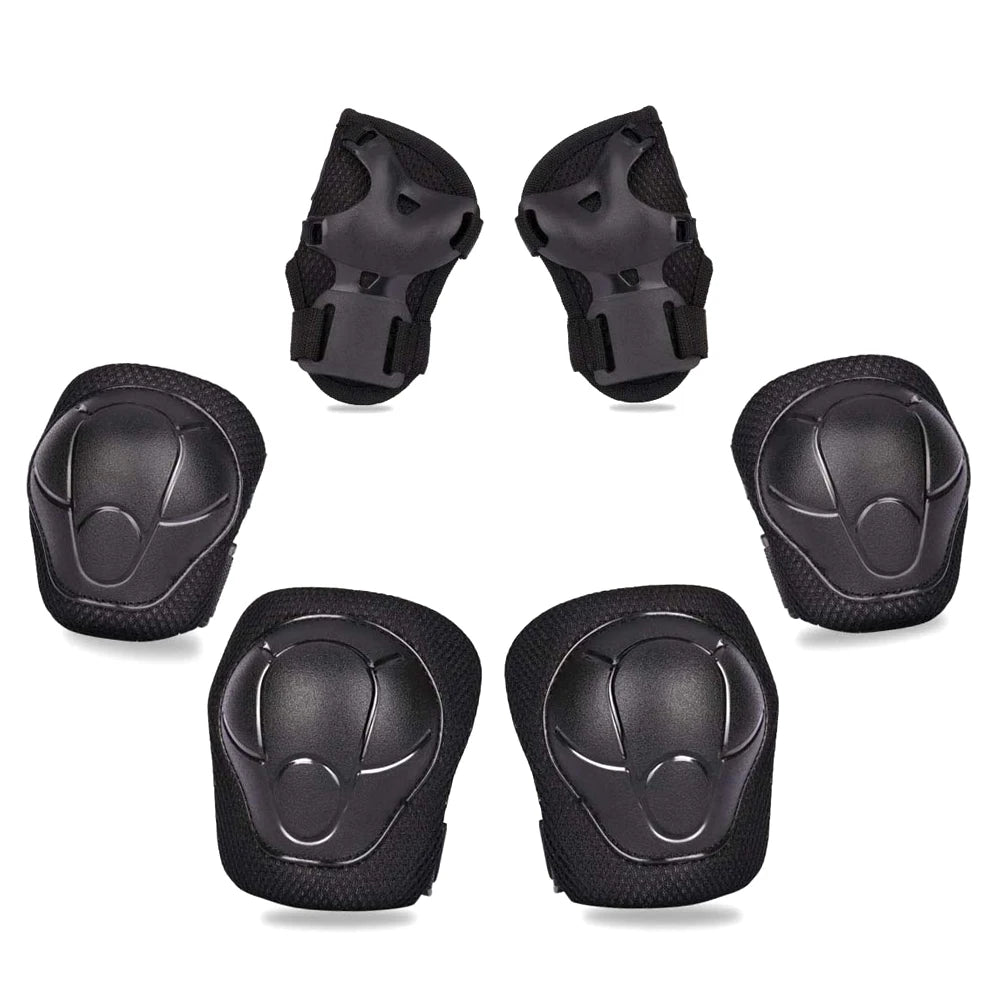 Kids Knee Pads Elbow Pads Age 3-7 Toddler Boys Girls, 6 In 1 Protective Gear Safety Set with Wrist Guard for Skating Cycling New by Trenches of Mariana
