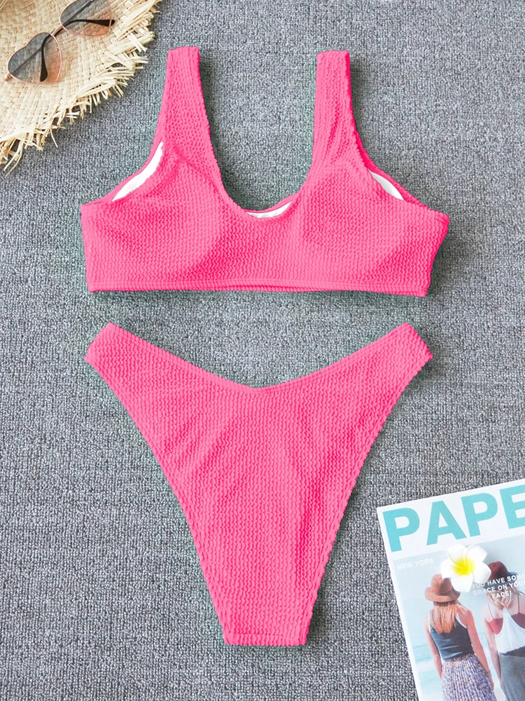 Sexy Bikini 2026 Swimsuit Women Swimwear Push Up Bikini Set Thong Brazilian Bathing Suit Beach Wear Biquini Bather Female