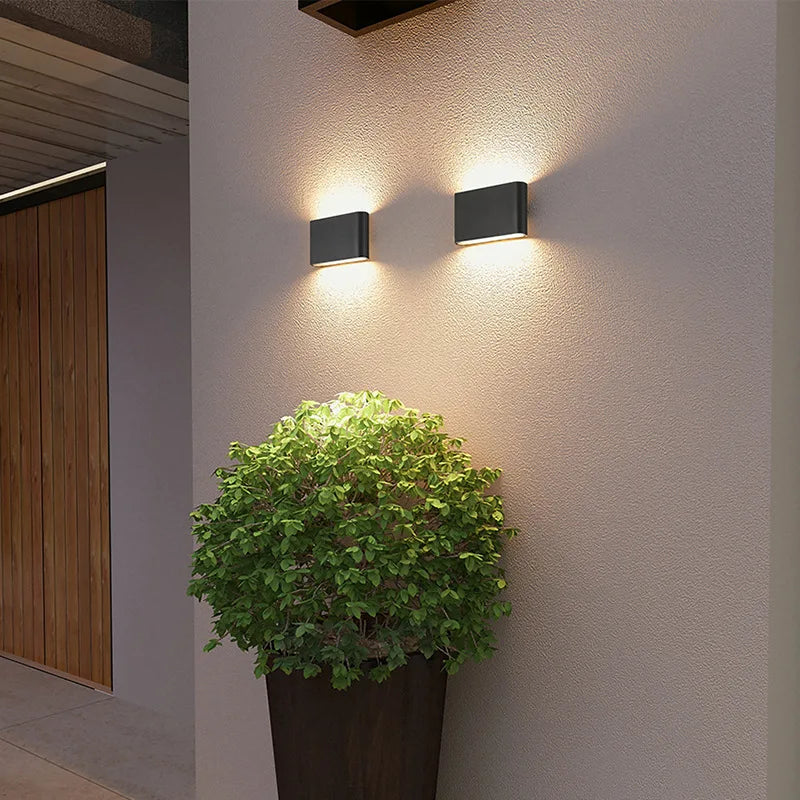 Nordic Wall Light Aluminum IP65 Waterproof Indoor Wall Lamp Up Down Corridor Lights for Home Stairs Bedroom Bedside Lamps by Trenches of Mariana