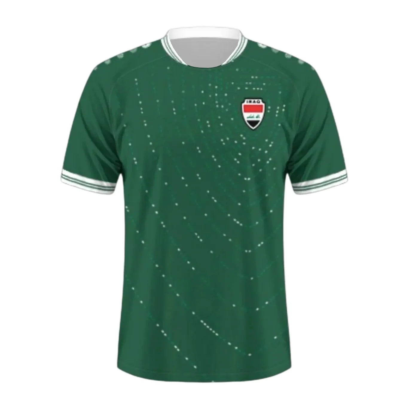 Soccer Jersey Fans Iraq 3D Print Mens Athleisure T-Shirt Summer Breathable Quick Dry Sportswear Tops Outdoor Training & Matches by Trenches of Mariana